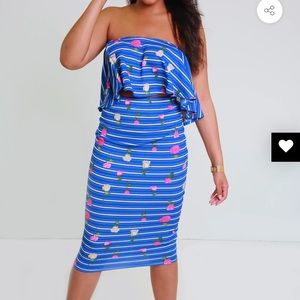 Crop top and matching skirt